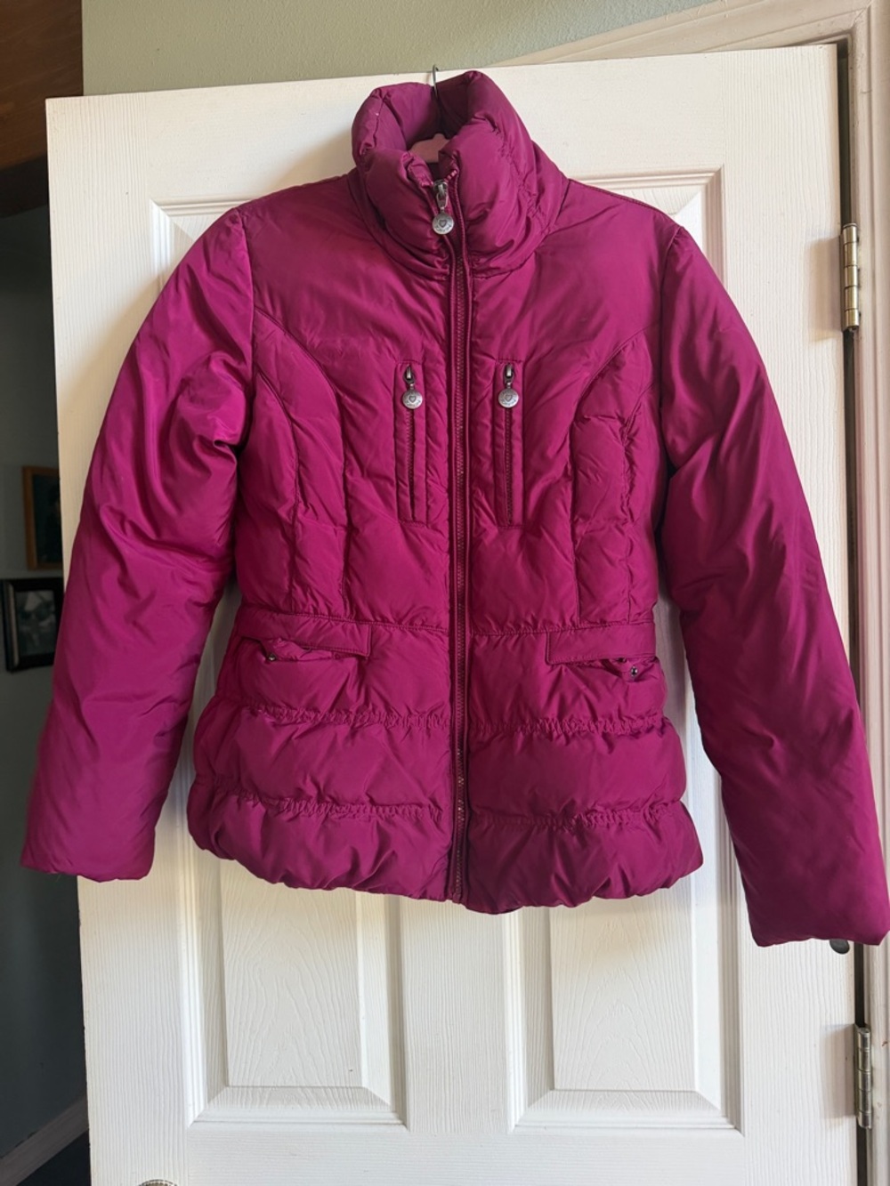 Betsey Johnson Magenta Puffer Jacket